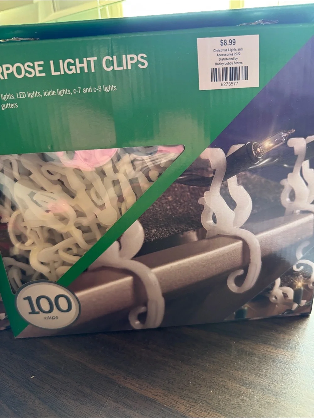 All-Purpose Light Clips - white (100 ct)